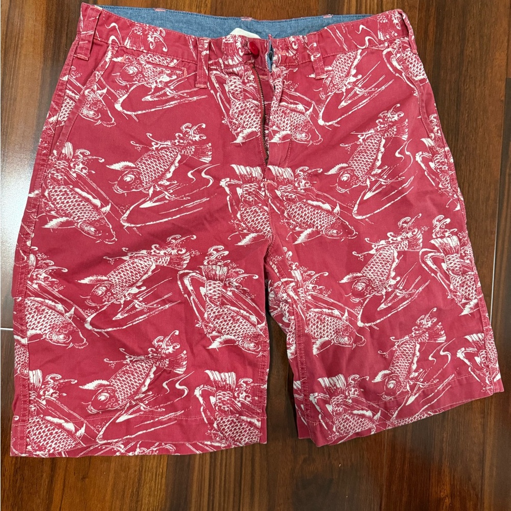 Ralph Lauren Red Graphic Men's Shorts